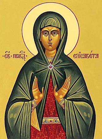 Святая праведная Елисавета, мать св. Иоанна Предтечи. Современная икона